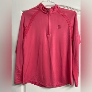 SanSoleil Women's Sunglow UV 50 Long Sleeve Zip Mock Top-M